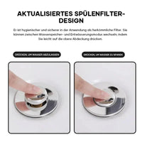 Afvoerscreen voor douche en wastafel | Haarfilter van roestvrij staal | StoppFix