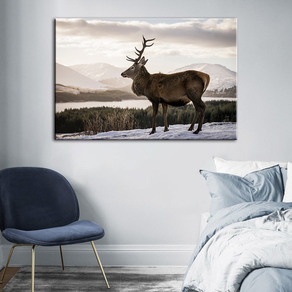 Donkere Winterhert – Canvasprint