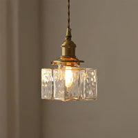 Jewel Messing Vintage Glas Hanglamp