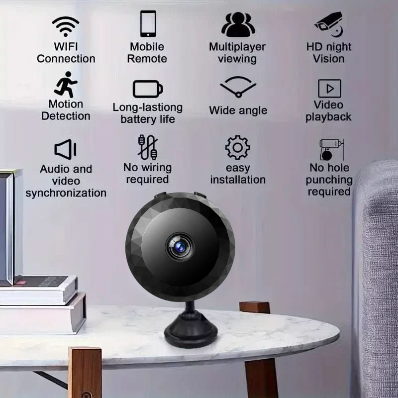 Magnetische Mini WiFi Camera 1080P HD voor Discrete Bewaking