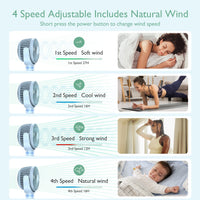 USB Oplaadbare Handventilator voor Reizen