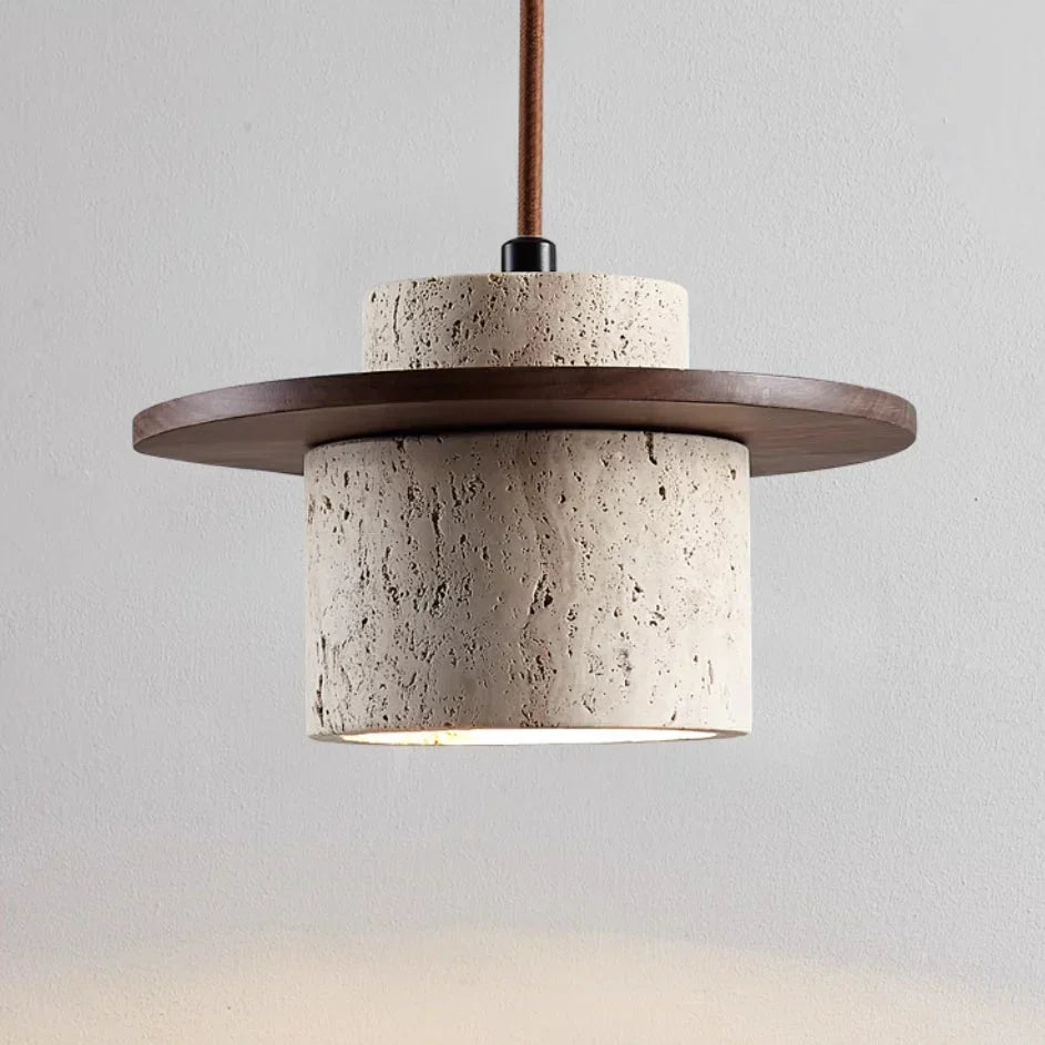 Moderne Hanglamp van Steen en Hout