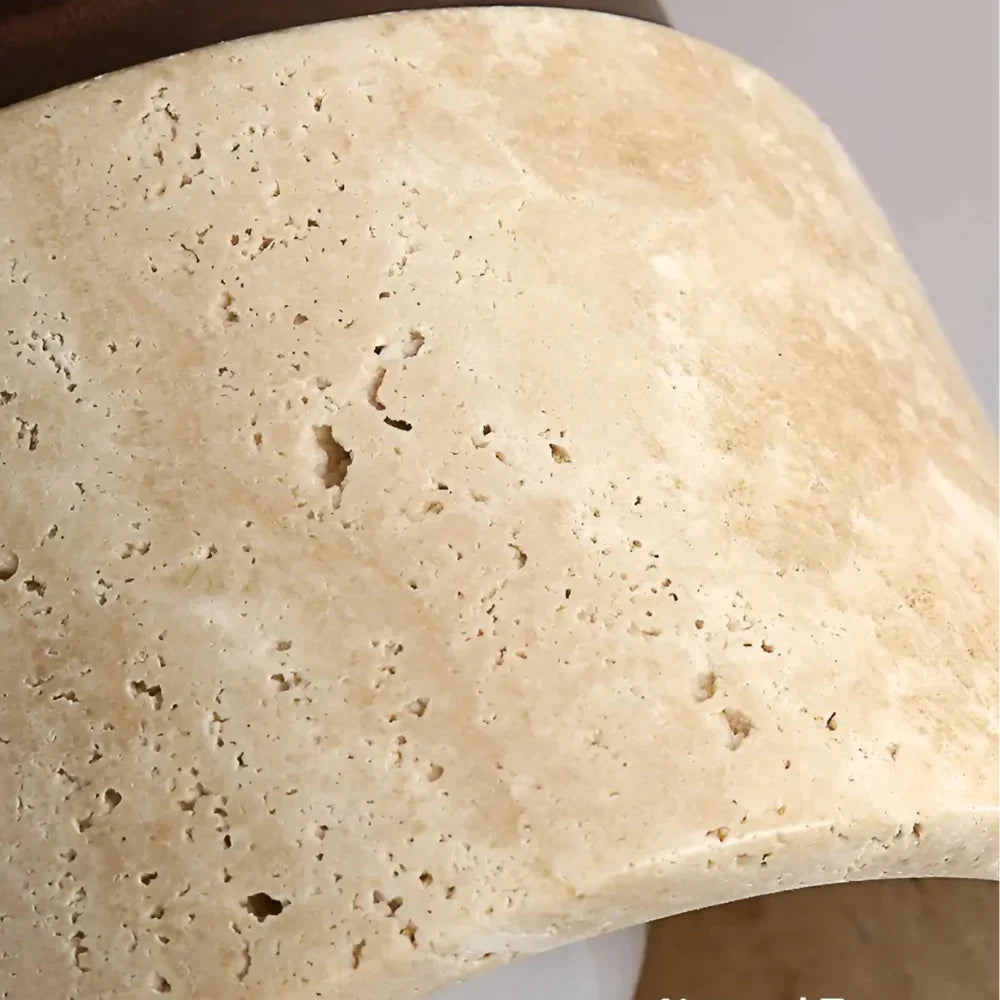 De Stone Travertine Japandi Plafondlamp