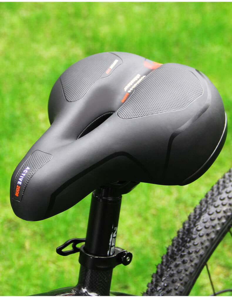 Comfortabele fiets zadel tegen rug- en staartpijn