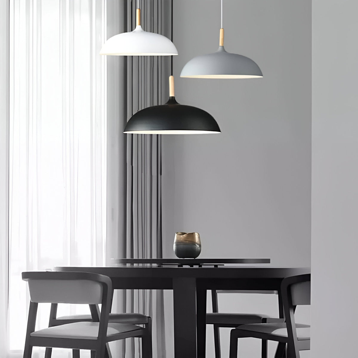 Noordse Stijl Houten IJzeren Kunst Hanglamp