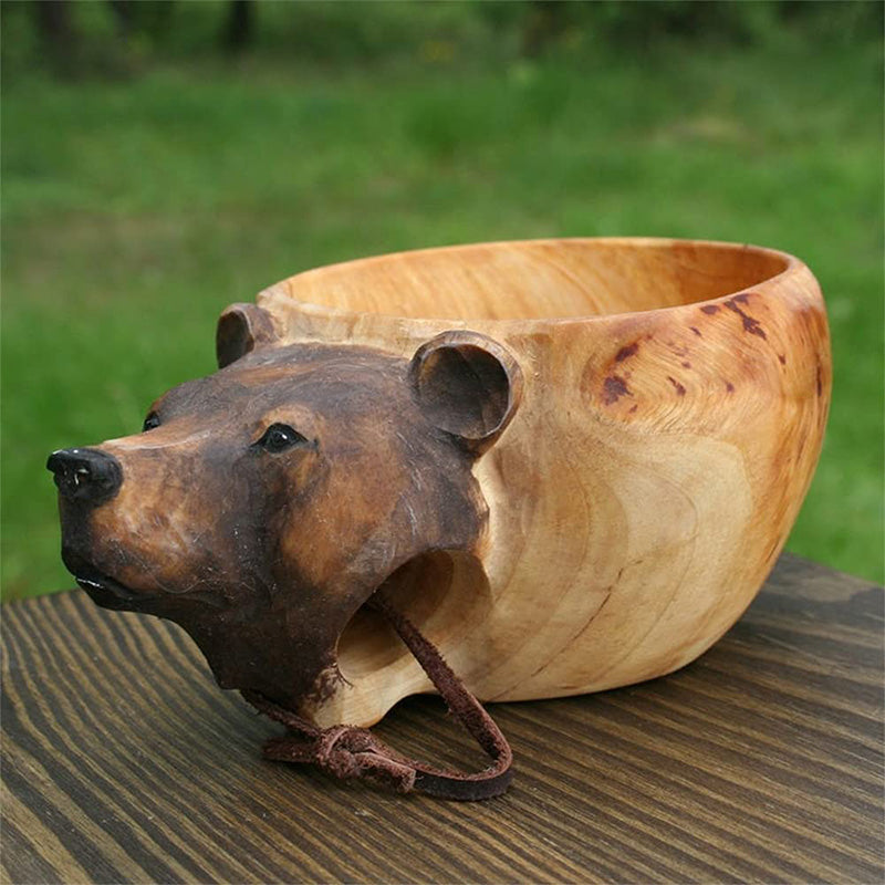 Skanto | Handgemaakte Dierenkommen Gemaakt van Hout