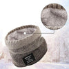 Warme wintersjaal | Gebreide fleece nekwarmer met dik kasjmier
