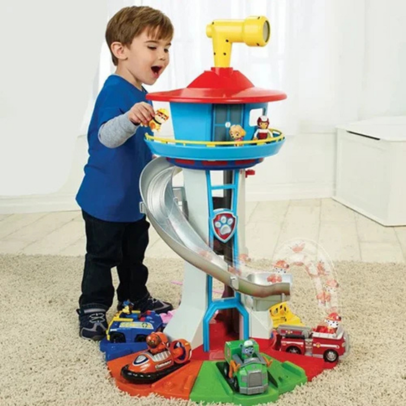 Avonturenspelset met toren, voertuigen en figuren