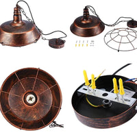 Epoch Rustieke Zwarte Industriële Hanglamp Schaduw