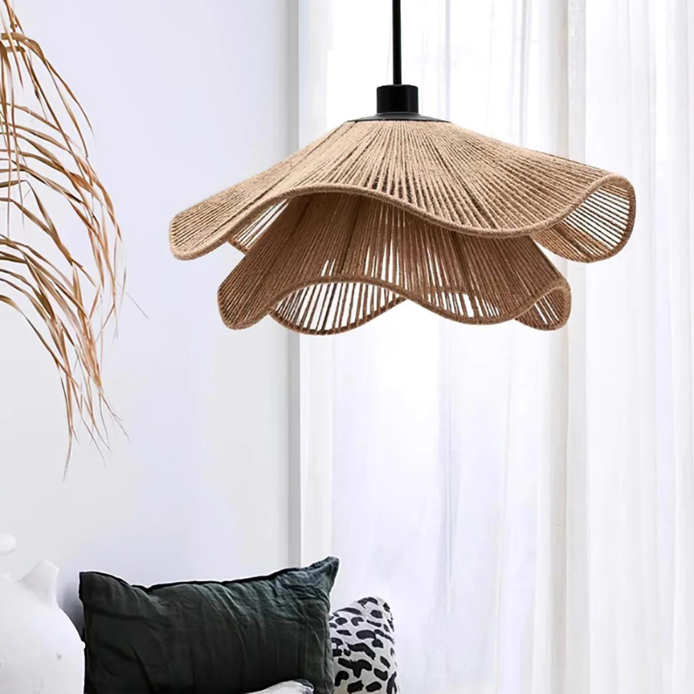Cape Points Boho Natuurlijke Jute Vezel Hanglamp
