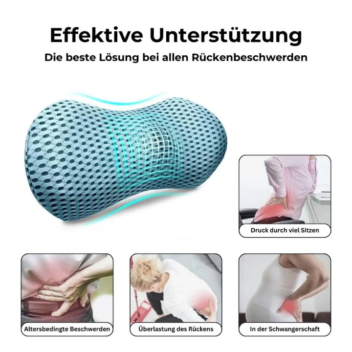 Lendenkussen | Orthopedisch Lendenkussen – Premium Geheugen-Schuim Steunkussen