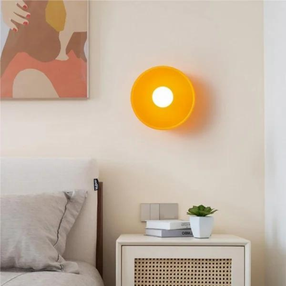 Nordic Glass Olive Disc Wand- & Plafondlamp LED 1-lamp