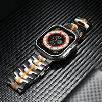 Veralis Titanium Apple Watch Band Met Hypoallergene Sluiting