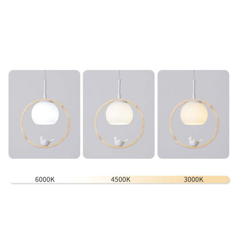 Alixor Hanglamp Rond Noordisch. Hout/Metaal. Hout. Slaapkamer