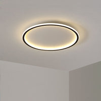 Quasso Moderne Ronde Plafondlamp Wit/Zwart. Woonkamer