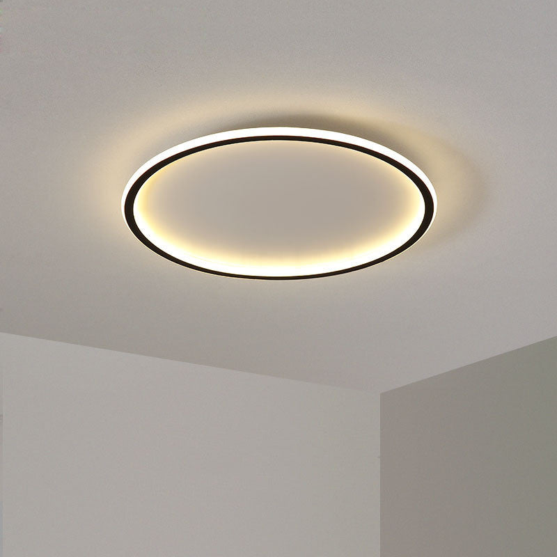 Arisha Moderne Ring LED Plafondlamp Zwart/Wit Woon/Slaapkamer