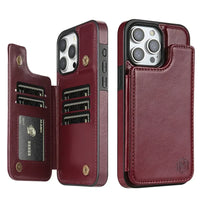 LeatherGuard | Elegante Leren Hoes met Kaartsleuven en Magnetische Sluiting | Vanero