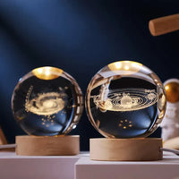 Luminescente Bol met 3D Gravure van Planeet