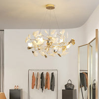 Jarn Hanglamp Blad/Multi Modern Metaal/Porselein Goud/Wit Woonkamer