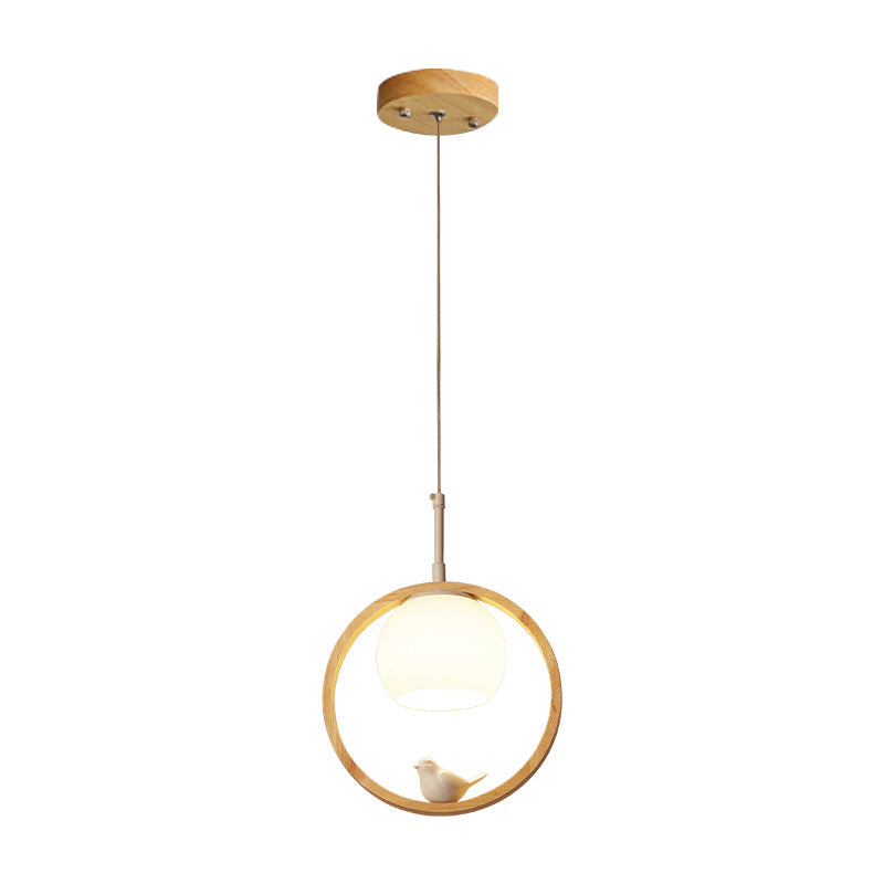 Alixor Hanglamp Rond Noordisch. Hout/Metaal. Hout. Slaapkamer