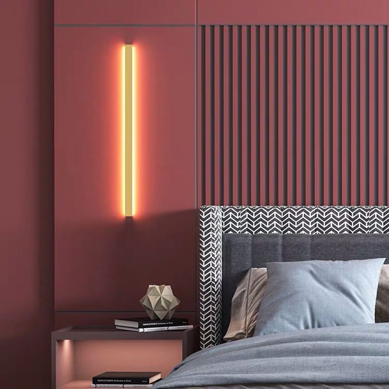 Arisha Minimalistisch Lineaire LED Wandlamp Goud/Zwart/Wit Slaapkamer