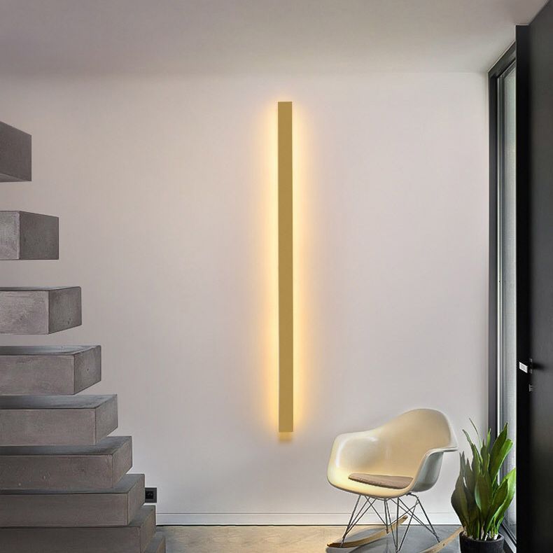 Arisha Minimalistisch Lineaire LED Wandlamp Goud/Zwart/Wit Slaapkamer