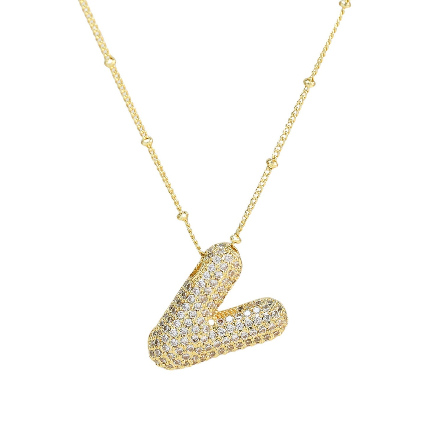 Diamanten Ketting met Letter