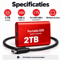 DataSprint Externe SSD 2TB – Praktisch Cadeau voor DJ & Muziekproducer