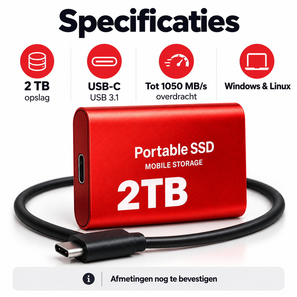 DataSprint Externe SSD 2TB – Praktisch Cadeau voor DJ & Muziekproducer