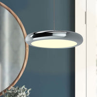 Aria Moderne Minimalistische Hanglamp Rood Zwart Zilver Metaal Slaapkamer