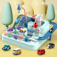Magnetisch Autospeelbaan – Interactieve Montessori Avonturen Set met Auto's