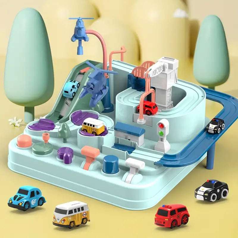 Magnetisch Autospeelbaan – Interactieve Montessori Avonturen Set met Auto's