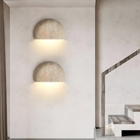 Middeleeuwse Stijl Travertijn Steen Wandlamp