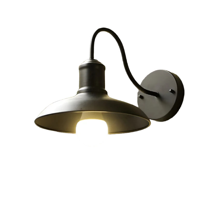 Industriële Komvormige IJzeren Buiten Wandlamp