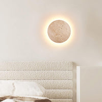Amber Loft Travertine Ronde Wandlamp