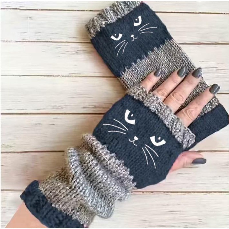 Kat Brei Vingerloze Handschoenen