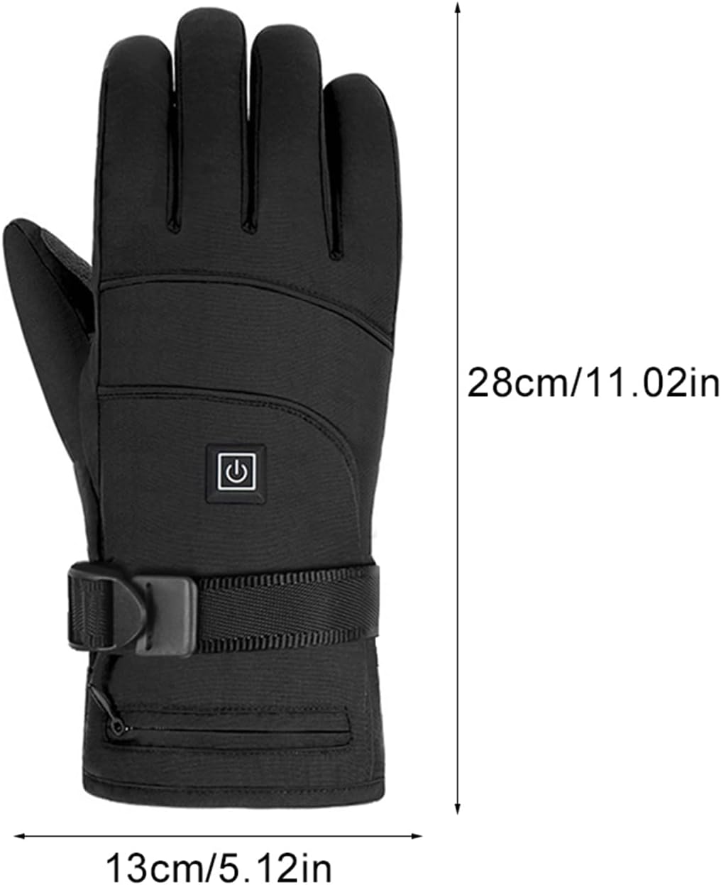Verwarmde winterhandschoenen | Waterdicht en winddicht | 3 verwarmingsniveaus | Touchscreen-compatibel