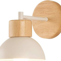 Noordse Hout IJzeren Schaduw Japandi Wandlamp