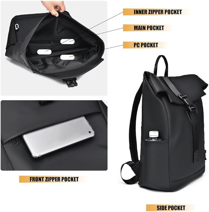 Waterdichte Reis- & Pendelrugzak – USB, Licht & Ruim