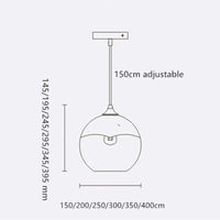 Brina Frosted Balloon Hanglamp Gradient
