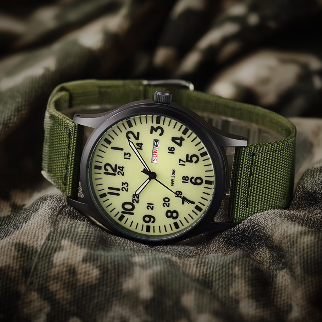 Heren Outdoor Horloge – Waterdicht tot 100m, Krasbestendig Saffierglas