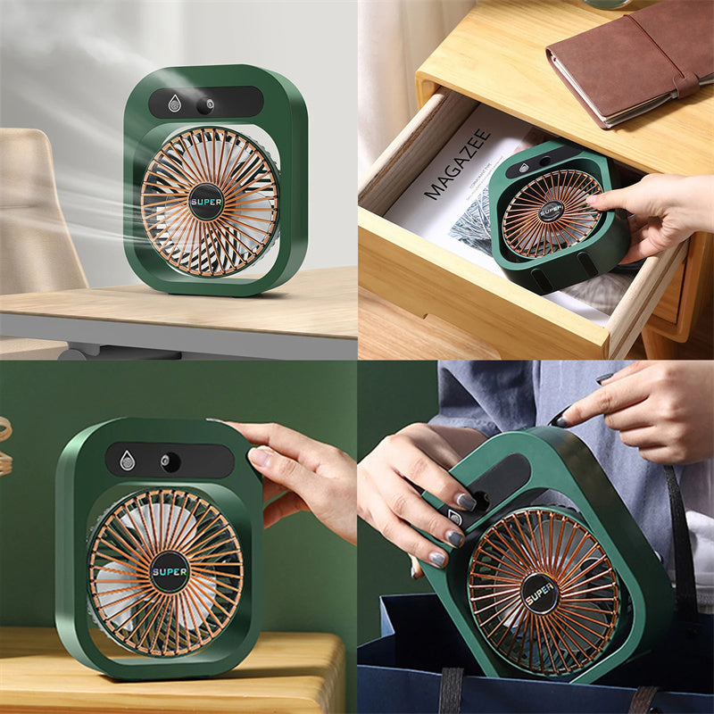 Cool Comfort USB ventilator luchtbevochtiger | Blijf koel en gehydrateerd thuis of op kantoor