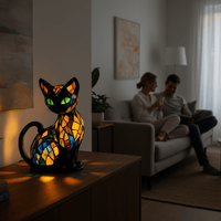 FELILUX – Speelse LED-katten-nachtlamp met zacht sfeerlicht
