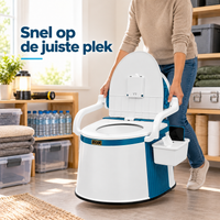 Draagbaar Noodtoilet voor Noodsituaties, Stroomuitval & Off-Grid Gebruik