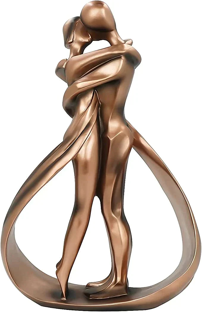 UnityEmbrace - Ambachtelijk beeld dat de eeuwige liefde symboliseert