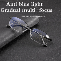 Titanium Progressieve Ver- en Nabijzicht Dual-Use Leesbril