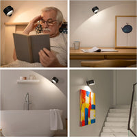 360° Wandlamp – Draadloos, USB-oplaadbaar & 3 helderheidsinstellingen voor flexibele verlichting