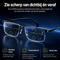 Intelligente Duitse Progressieve Brillen Aerisyn Met Multi-Zone Focus