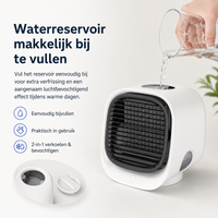 Aron Compacte Airco | 2-in-1 luchtkoeler en luchtbevochtiger voor thuis of kantoor