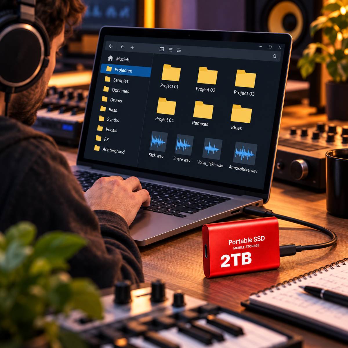 DataSprint Externe SSD 2TB – Praktisch Cadeau voor DJ & Muziekproducer